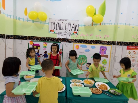 TỔ CHỨC ĐỔI MỚI GIỜ ẮN LỚP CHỒI 1