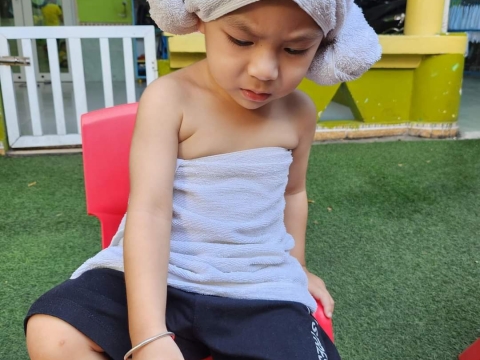 Bé Lớp mầm và Nhà trẻ trải nghiệm Spa